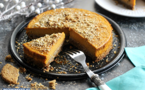 Diós sütőtöktorta recept fotóval Diós sütőtöktorta