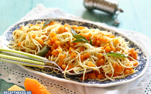 Sütőtökragus spagetti recept fotóval Sütőtökragus spagetti