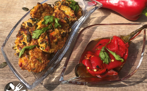 Sült paprikás cukkinihalom recept fotóval Sült paprikás cukkinihalom
