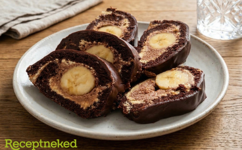 Csokis-banános tekercs