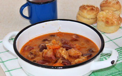Babos-csülkös káposztaleves recept fotóval Babos-csülkös káposztaleves