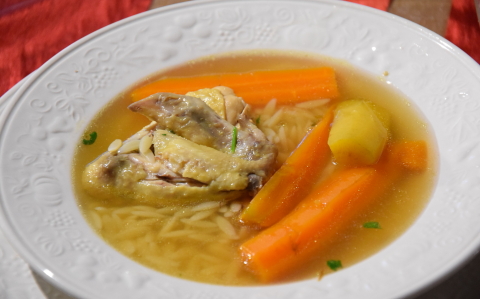 Aranysárga csirke húsleves recept fotóval Aranysárga csirke húsleves