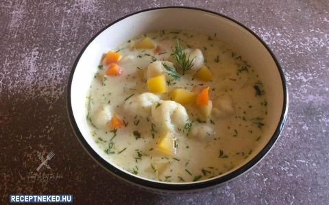 Burgonyagombóc leves recept fotóval Burgonyagombóc leves