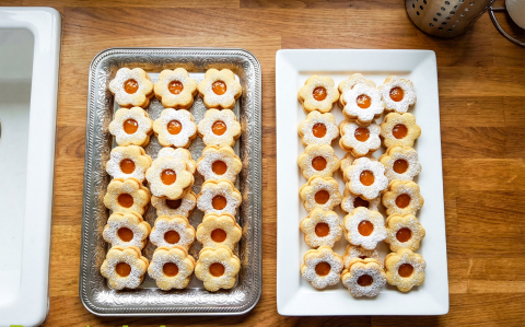 A legpuhább linzer karika