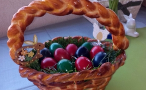 Húsvéti fonott kosárka recept fotóval Húsvéti fonott kosárka