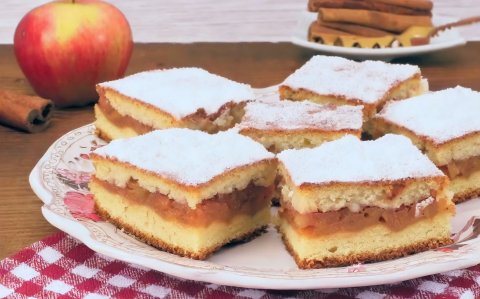 Almás sütemény recept fotóval Almás sütemény