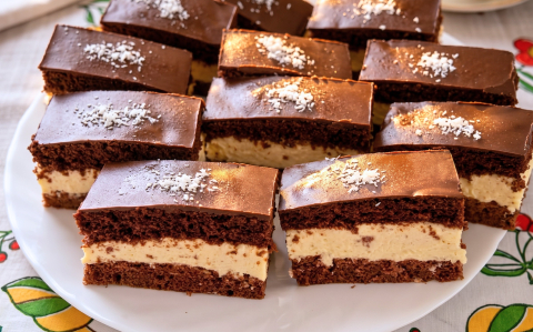 Kókuszos kinder tejszelet