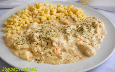 Mustáros-tejfölös csirke