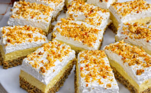 Diós-krémes szelet