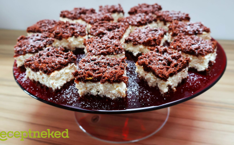 Borzas Kata, a retro csokis túrós-sütemény recept fotóval Borzas Kata, a retro csokis túrós-sütemény