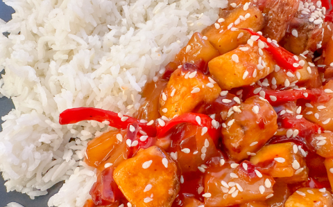 Édes-savanyú ropogós tofu recept fotóval Édes-savanyú ropogós tofu