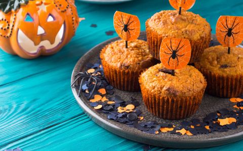 Sütőtökös muffin halloweenre