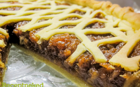 Karamellás, fehércsokis almáspite recept fotóval Karamellás, fehércsokis almáspite