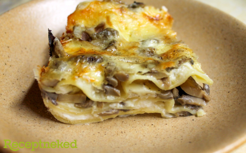 Gombás lasagne recept fotóval Gombás lasagne