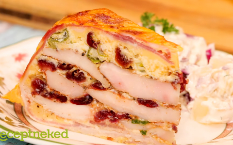 Áfonyás csirketorta recept fotóval Áfonyás csirketorta