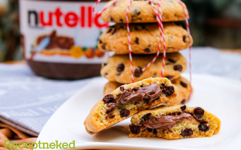 Nutellával töltött keksz recept fotóval Nutellával töltött keksz