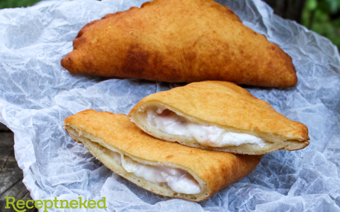 Sonkával és sajttal töltött lángos recept fotóval Sonkával és sajttal töltött lángos