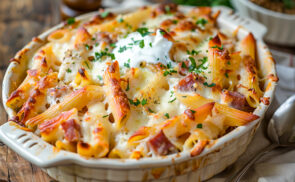 Sajtos kolbászos penne