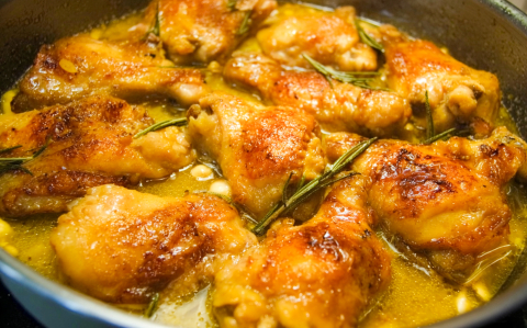Mustáros-fokhagymás csirkecomb recept fotóval Mustáros-fokhagymás csirkecomb
