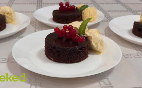 Duplán csokis brownie recept fotóval Duplán csokis brownie