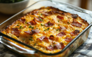 Sajtos-baconös rakott csirkemell
