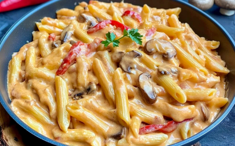 Krémes gombás penne