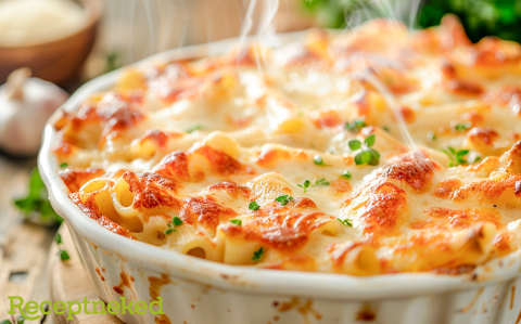 Extra sajtos sült penne