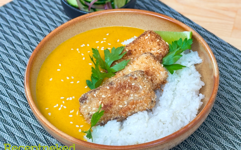 Kókuszos tofu katsu curryvel recept fotóval Kókuszos tofu katsu curryvel