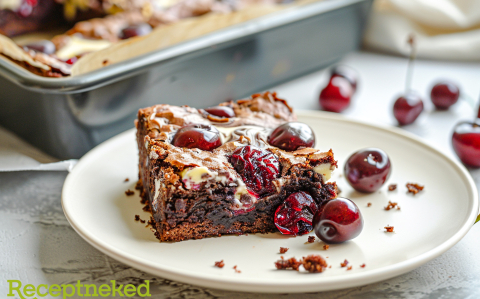 Meggyes-krémsajtos brownie