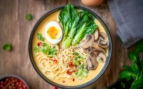 Mogyoróvajas ramen recept fotóval Mogyoróvajas ramen