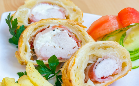 Baconos-krémsajtos csirkemell recept fotóval Baconos-krémsajtos csirkemell