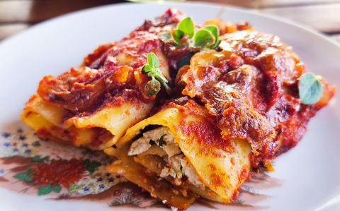 Spenótos ricottás cannelloni recept fotóval Spenótos ricottás cannelloni