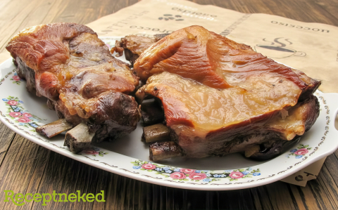 Isteni fokhagymás sült oldalas recept fotóval Isteni fokhagymás sült oldalas