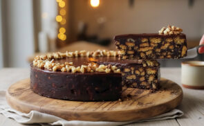 Keksz szalámi torta