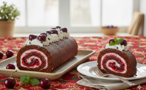 Fekete-erdő piskótatekercs