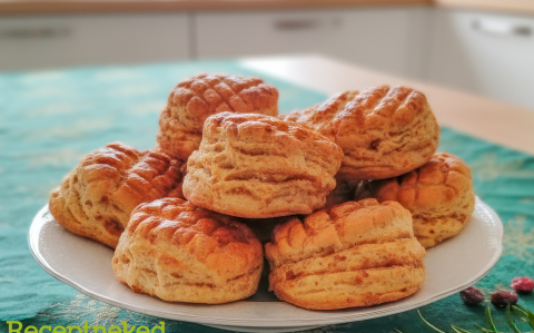 Klasszikus hajtogatott tepertős pogácsa