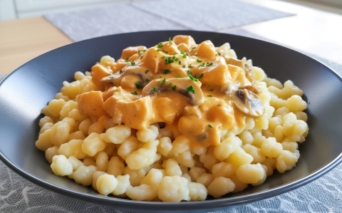 Tejszínes gombás csirkemell