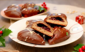 Szilvalekvárral töltött mézes puszedli