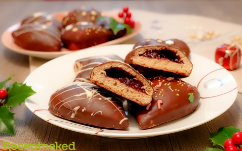 Szilvalekvárral töltött mézes puszedli