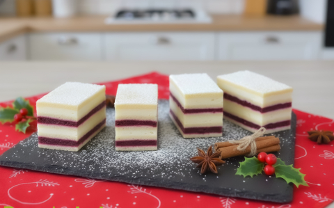 Erdei gyümölcsös krémes szelet