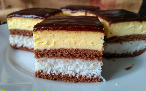 Kókuszos krémes szelet