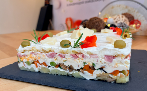 Réteges krumplisaláta