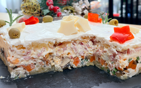 Réteges krumplisaláta