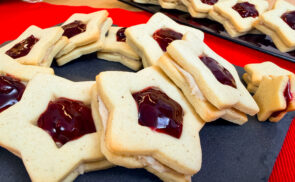 Gesztenyés-meggyes linzer