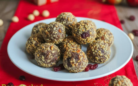 Mogyorós, vörösáfonyás golyók