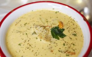 Kapros tőkehalleves