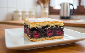 Meggyes, mákos béles