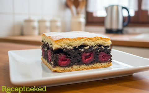 Meggyes, mákos béles