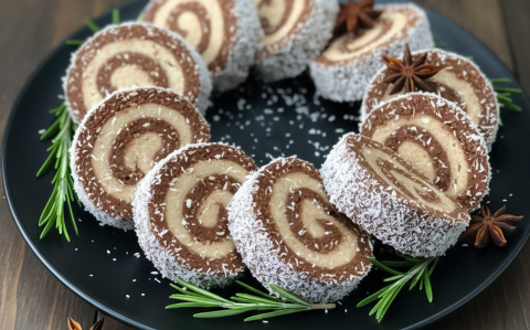 Gesztenyés keksztekercs