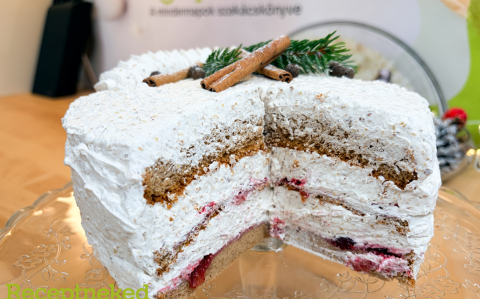 Diókrémes fahéjtorta